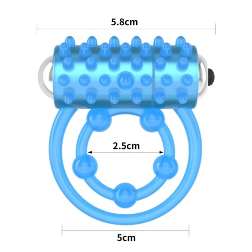 Lumino Play Vibrating Penis Ring - виброкольцо, 5х2.5 см (голубой)